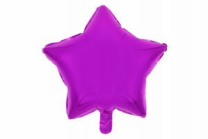 Звезда фиолетовая 24 дюйма / Star Sharped Violet  / 1 шт / (Китай)