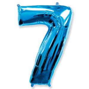 Цифра «7»  синий 40 дюймов  без упаковки/ Zero / 1 шт / (Испания)