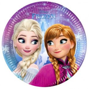 Тарелки 23 см «Холодное Сердце. Северное сияние» / Frozen Northern Lights / набор 8 шт. / (ЕС)
