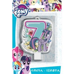 Свеча-цифра №7 «My Little Pony»