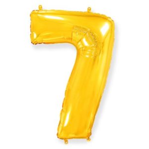 Цифра «7» золото 14д мини / Zero / 1 шт / (Испания)
