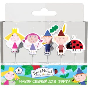 Набор свечей на палочках (5 шт.), «Бен и Холли»