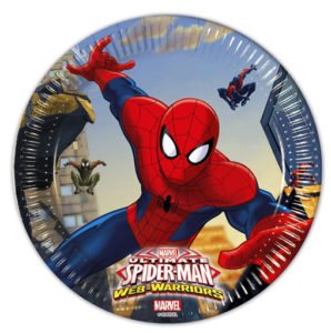 Тарелки 20 см «Человек-Паук» / Ultimate Spiderman Web Warriors / набор 8 шт. / (ЕС)
