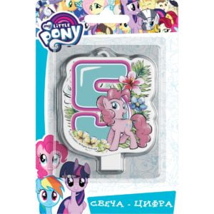 Свеча-цифра №5 «My Little Pony»