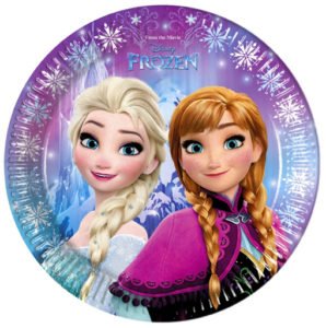 Тарелки 20 см «Холодное Сердце. Северное сияние» / Frozen Northern Lights / набор 8 шт. / (ЕС)