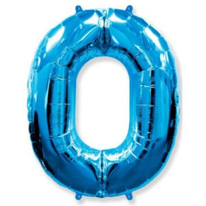 Цифра «0» синий без упаковки 40 дюймов / Zero / 1 шт / (Испания)