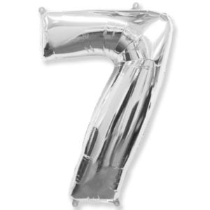 Цифра «7»  серебро Slim/ 1 шт / (Россия)