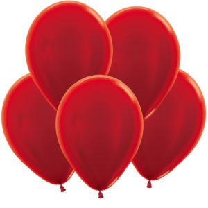S Метал 10 Красный / Red / 100 шт. / (Колумбия)