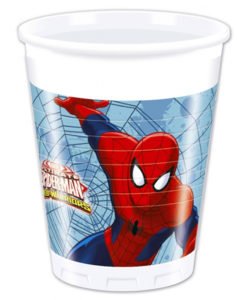 Стаканы пластиковые 200 мл «Человек-Паук» / Ultimate Spiderman Web Warriors / набор 8 шт. / (ЕС)
