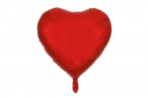Сердце красное 24 дюйма / Heart Sharped Red  / 1 шт / (Китай)