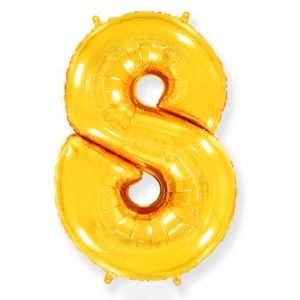 Цифра «8» золото 14д мини / Zero / 1 шт / (Испания)