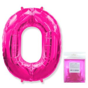 Цифра «0» фуксия в упаковке 40 дюймов / Zero / 1 шт / (Испания)