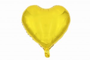 Сердце золото 18 дюймов / Heart Sharped Gold  / 1 шт / (Китай)