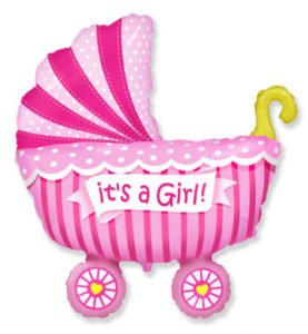 Коляска Это девочка / Baby buggy girl / 1 шт / (Испания)