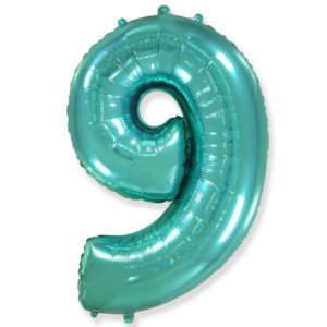Цифра «9» тиффани в упаковке 40 дюймов / Nine / 1 шт / (Испания)