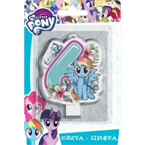 Свеча-цифра №6 «My Little Pony»