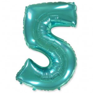 Цифра «5» тиффани 40 дюймов / Five / 1 шт / (Испания)