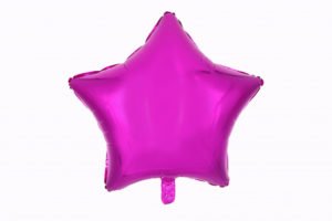Звезда фуксия 18 дюймов / Star Sharped Fuchsia  / 1 шт / (Китай)