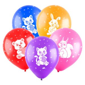 Милые животные (4 дизайна), Ассорти Пастель / Cute Animals / 100 шт. / (Россия)